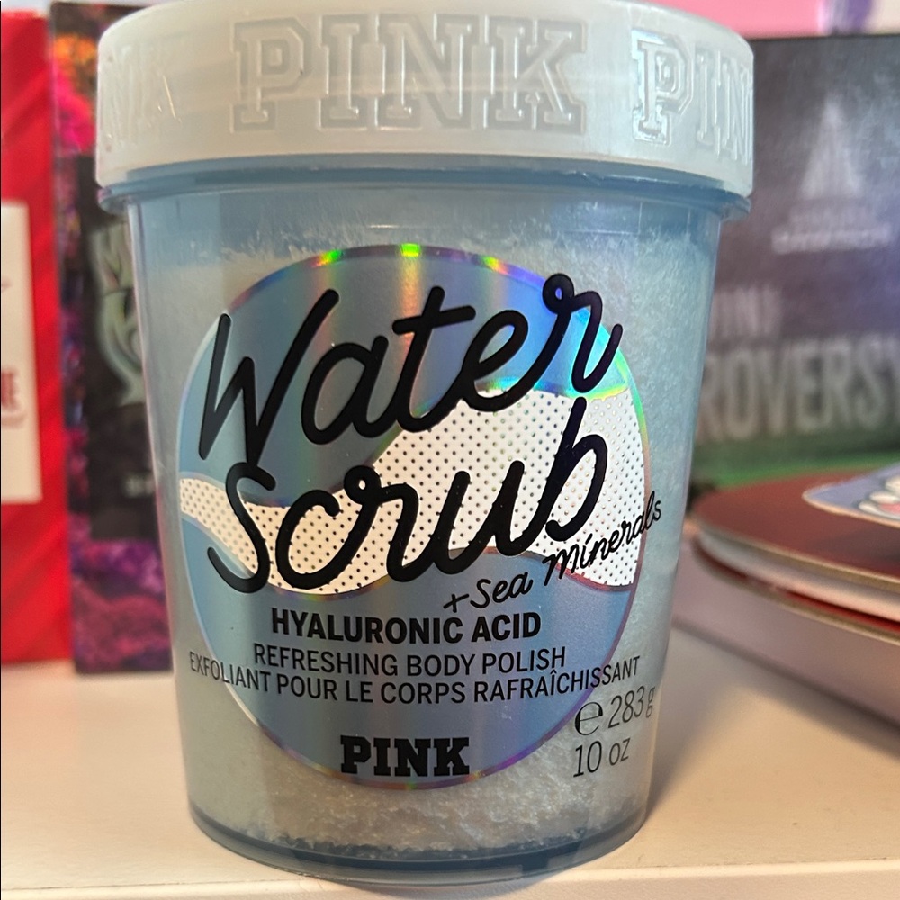 PINK Victoria's Secret Water Scrub with Sea Minerals - Light Blue